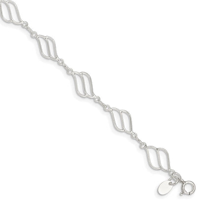 Sterlingsilber Fantasie Poliert Gliederarmband