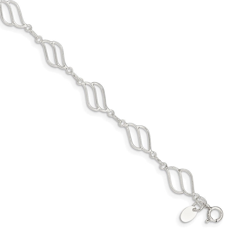 Sterlingsilber Fantasie Poliert Gliederarmband