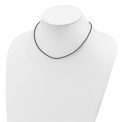Sterlingsilber 1.5mm Braun Leder Kordel Halskette