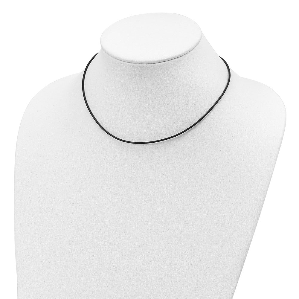 Sterlingsilber 1.5mm Olive Leder Kordel Halskette