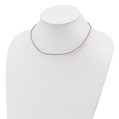 Sterlingsilber 1.5mm Natürlich Leder Kordel Halskette