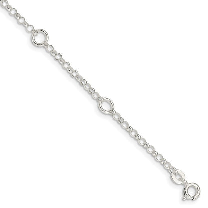 6 Zoll Sterlingsilber Poliert Fantasie Erbs Kette Kinder Armband