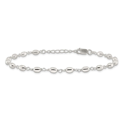 Sterlingsilber Fantasie Perle Fußkettchen