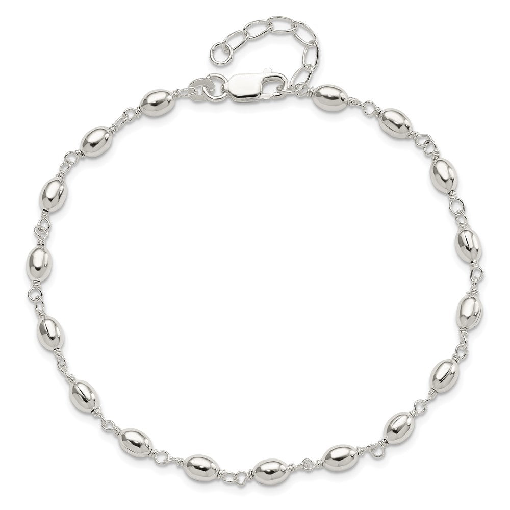 Sterlingsilber Fantasie Perle Fußkettchen
