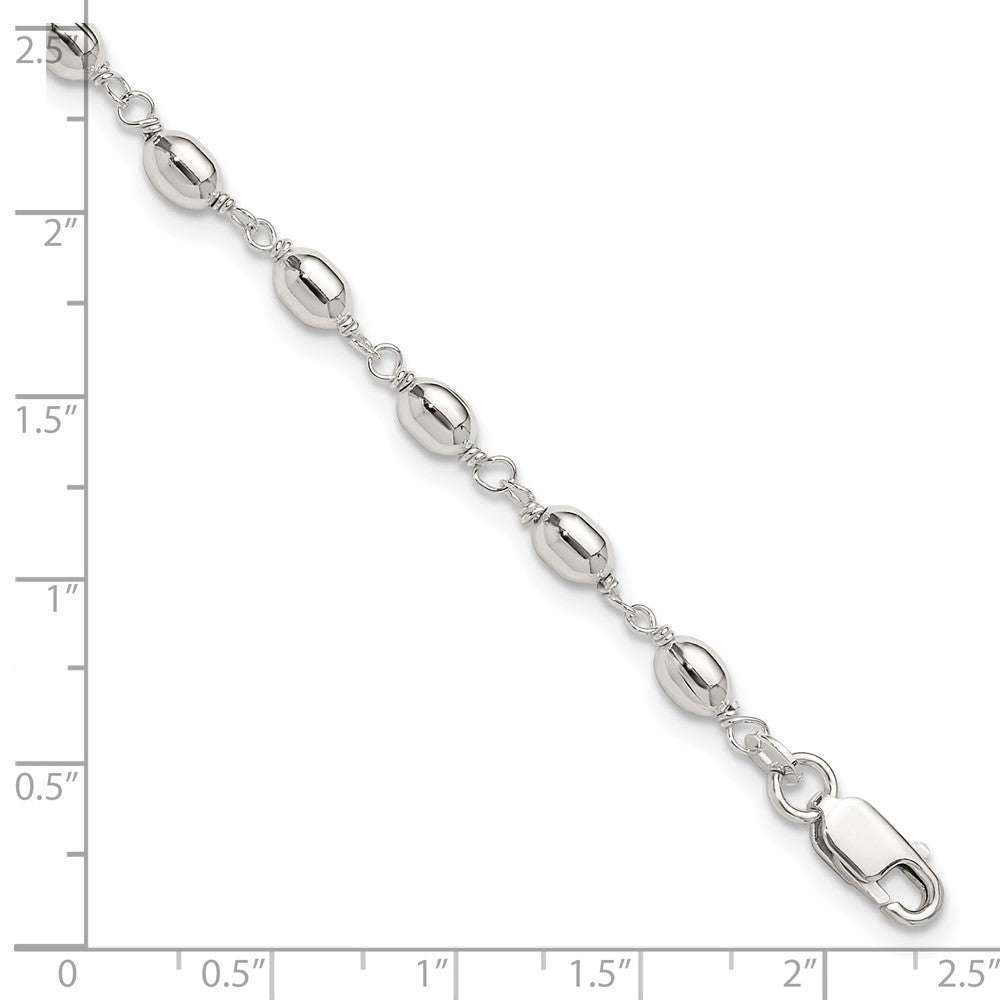 Sterlingsilber Fantasie Perle Fußkettchen