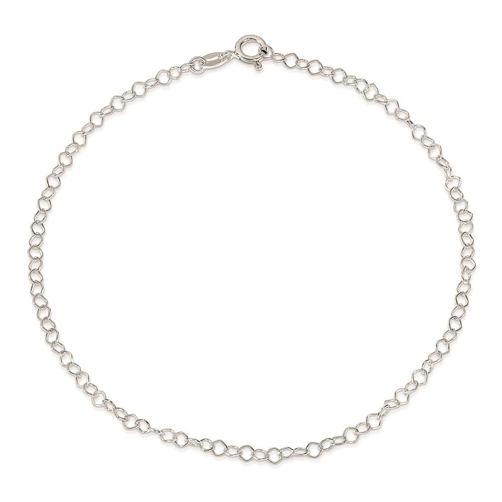 Sterlingsilber 2.5 Mm Fantasie Fußkettchen