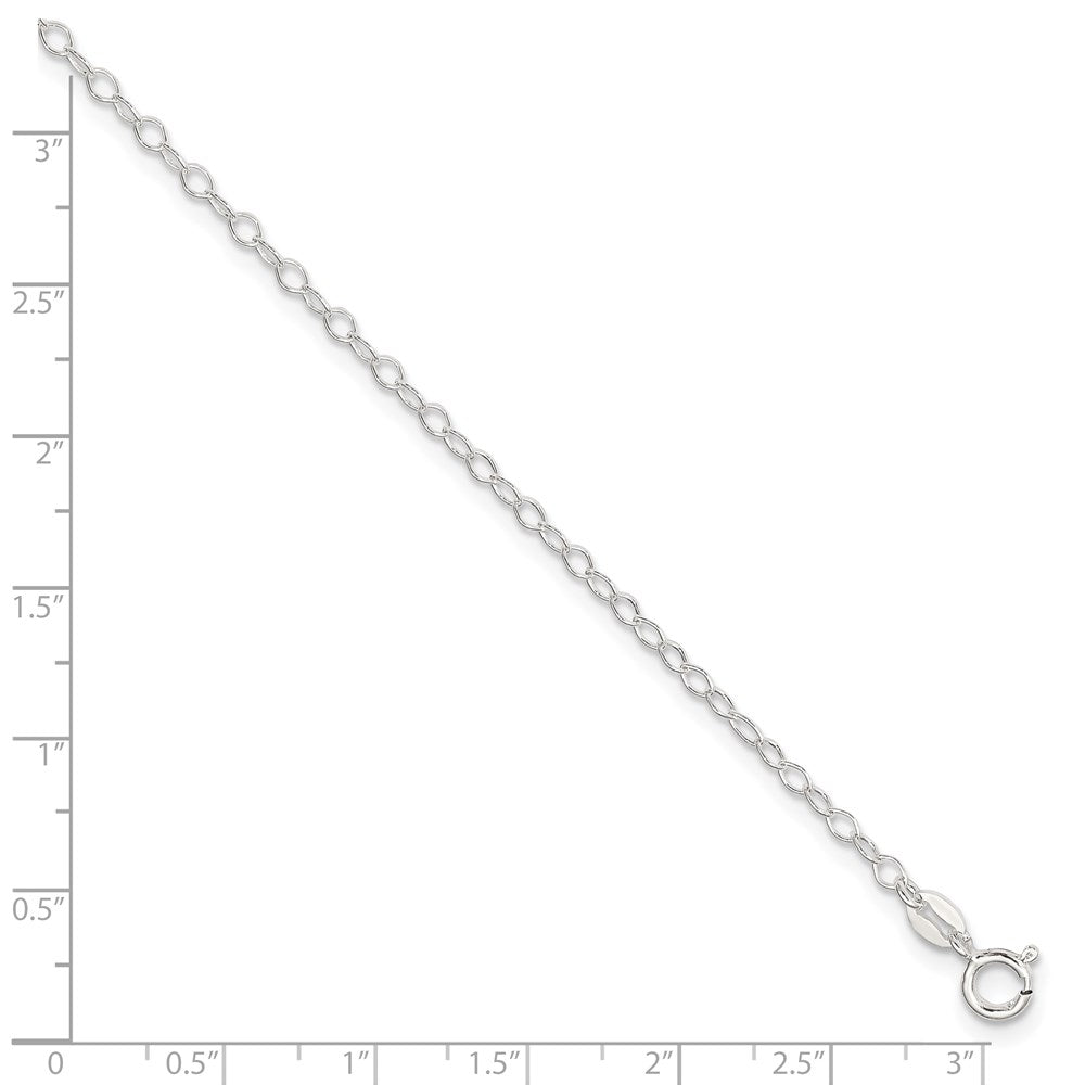 Sterlingsilber 2.5 Mm Fantasie Fußkettchen