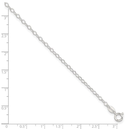 Sterlingsilber 2.5 Mm Fantasie Fußkettchen
