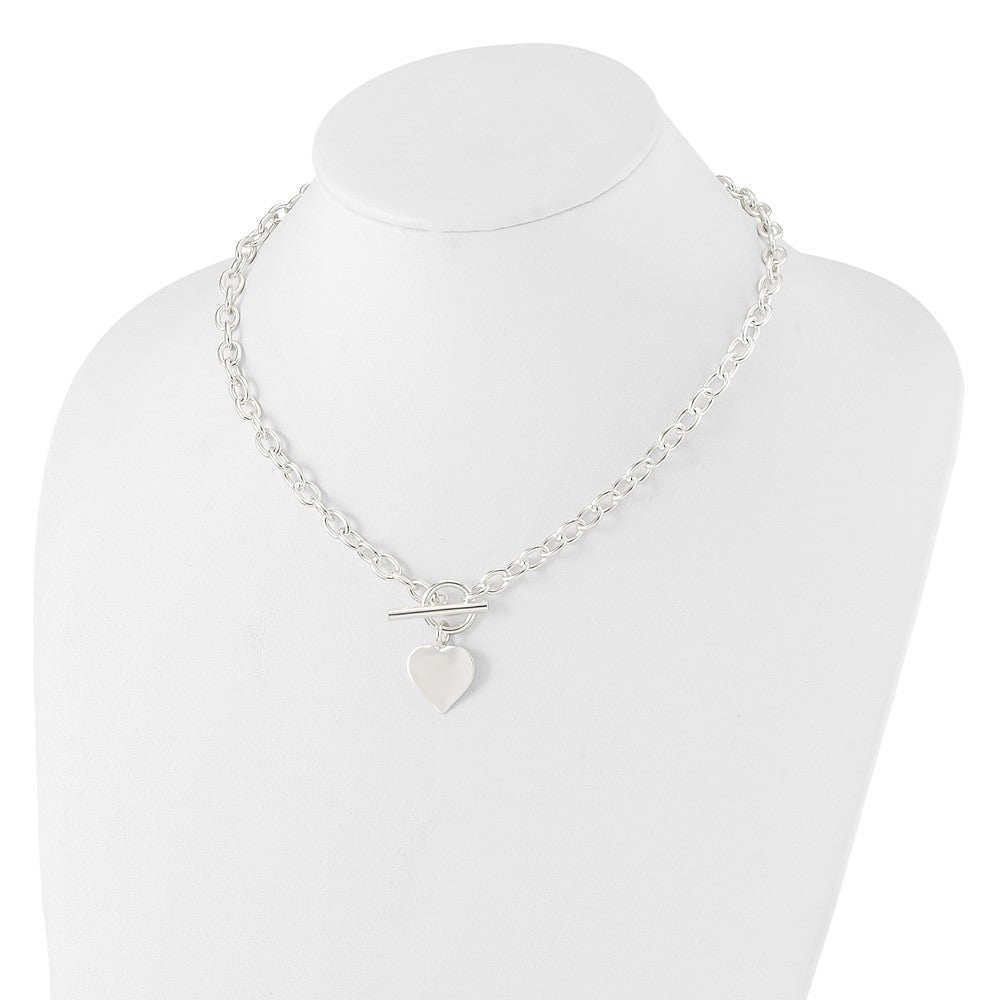 Sterlingsilber Gravierbar Herz Halskette