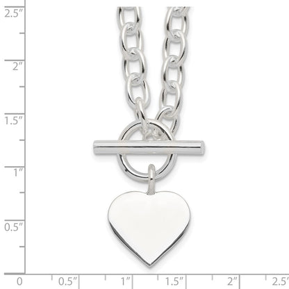 Sterlingsilber Gravierbar Herz Halskette