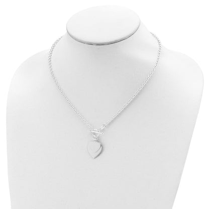 Sterlingsilber Gravierbar Doppelt Herz Knebel Halskette