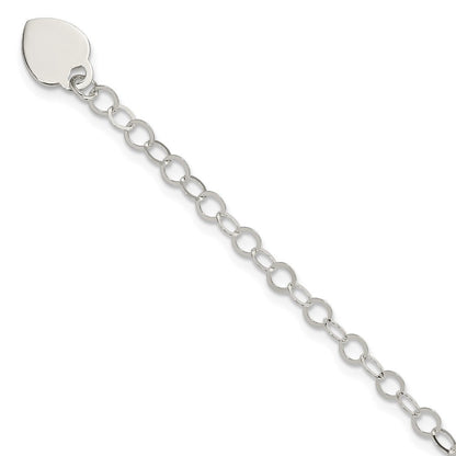 Sterlingsilber Gravierbar Herz Charm Childs Armband