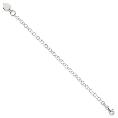 Sterlingsilber Herz Charm Childs Armband