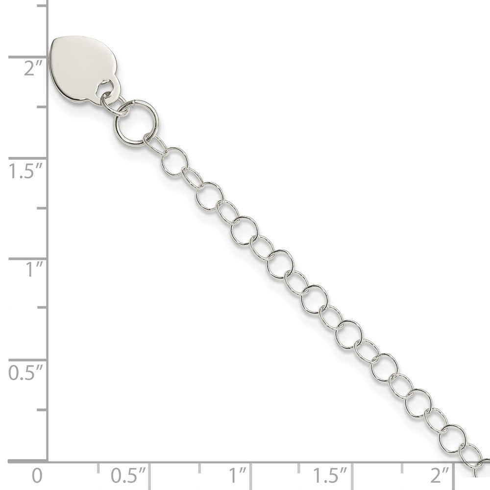 Sterlingsilber Herz Charm Childs Armband
