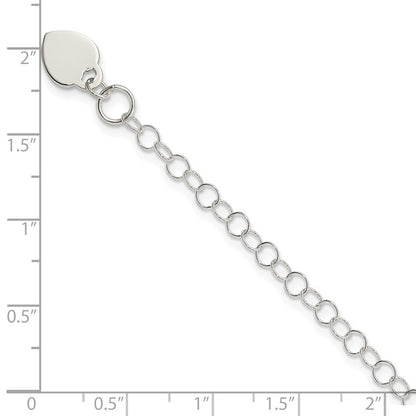 Sterlingsilber Herz Charm Childs Armband