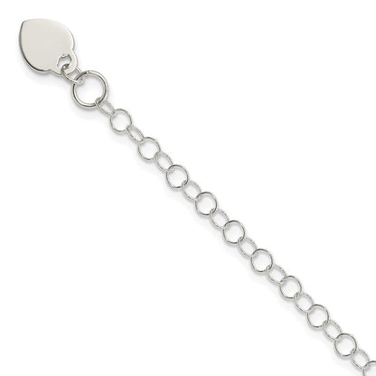 Sterlingsilber Herz Charm Childs Armband