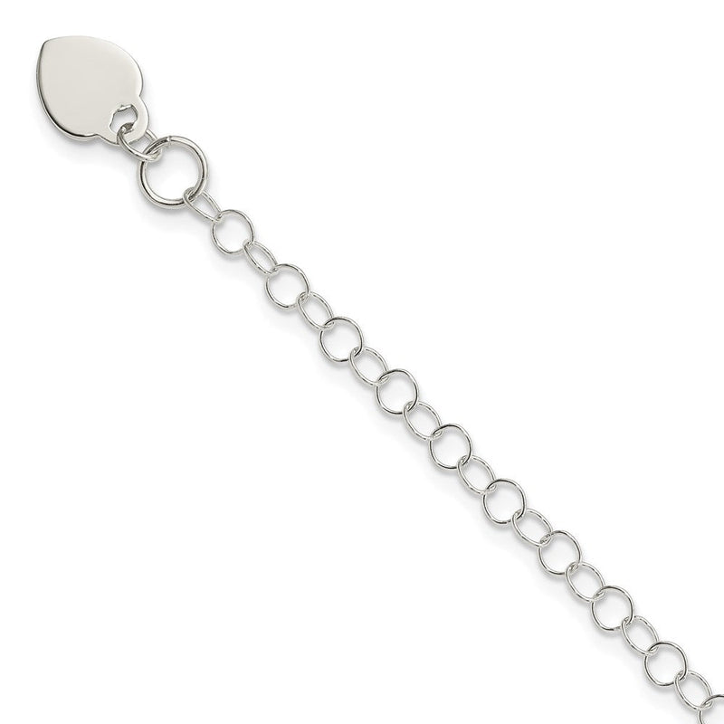 Sterlingsilber Herz Charm Childs Armband