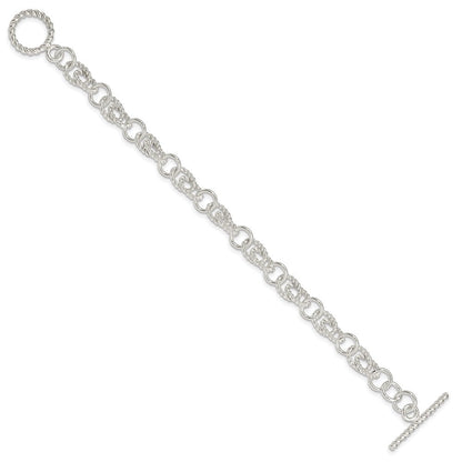 7 Zoll Sterlingsilber Doppelt Gedreht Glieder Armband