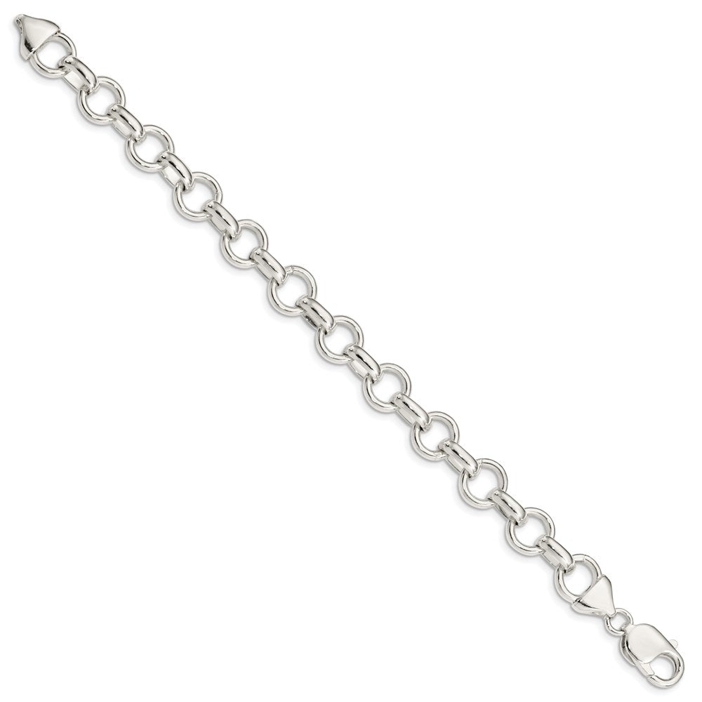 7.25 Zoll Sterlingsilber Glieder Armband