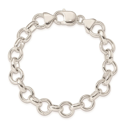 7.25 Zoll Sterlingsilber Glieder Armband