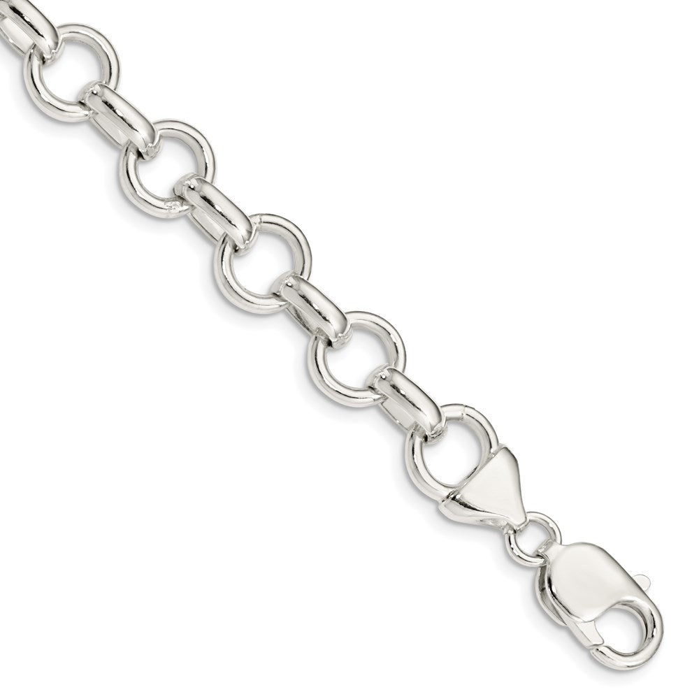 7.25 Zoll Sterlingsilber Glieder Armband