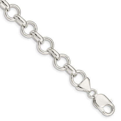 7.25 Zoll Sterlingsilber Glieder Armband