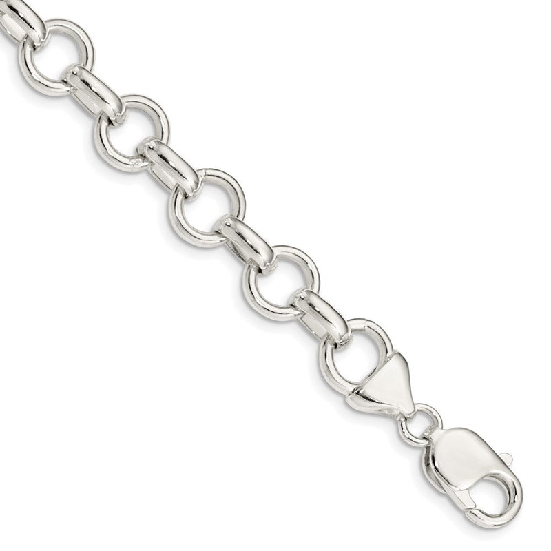 7.25 Zoll Sterlingsilber Glieder Armband