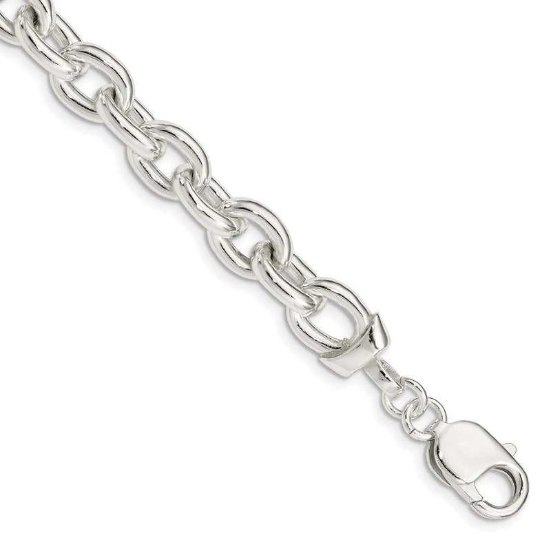 7.5 Zoll Sterlingsilber Fantasieglieder Armband