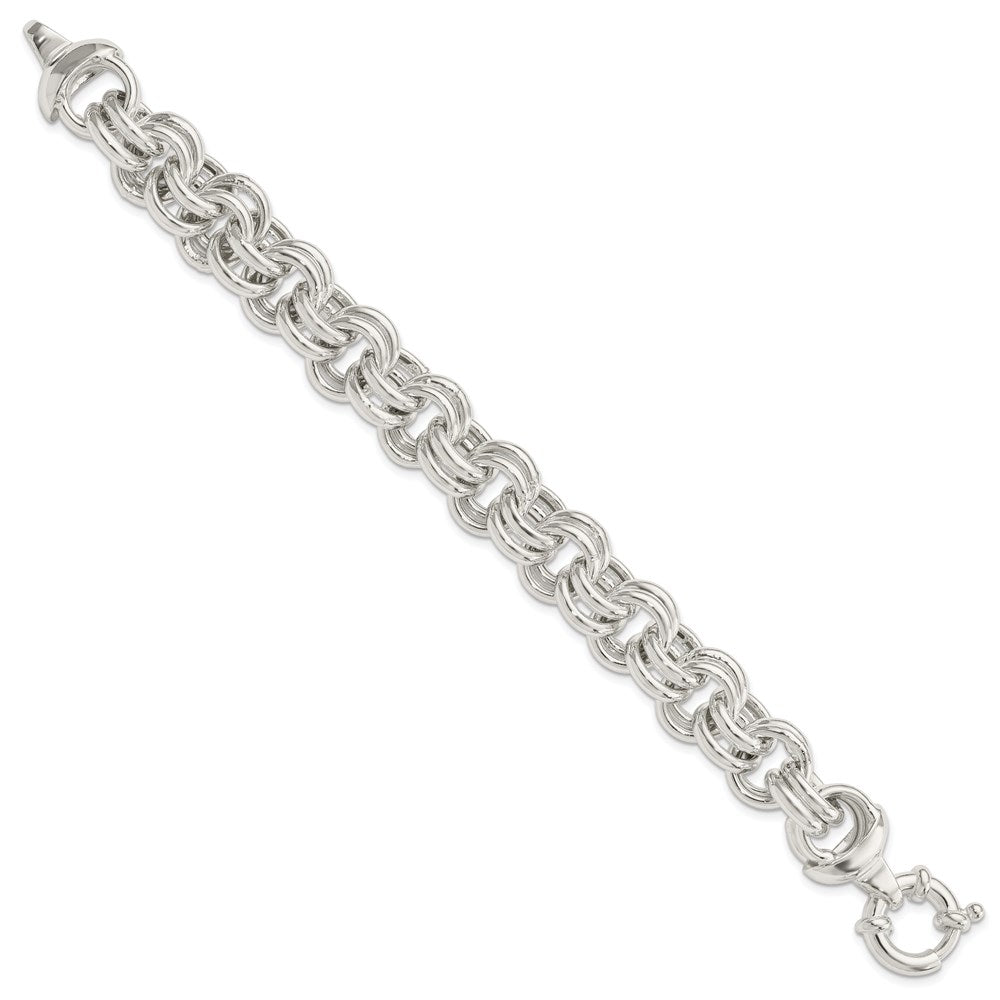 8 Zoll Sterlingsilber Fantasieglieder Armband