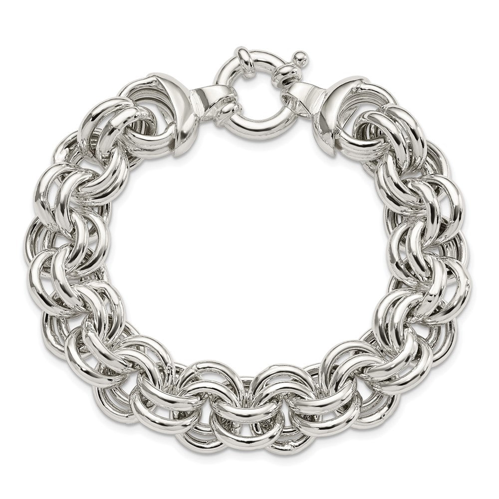 8 Zoll Sterlingsilber Fantasieglieder Armband