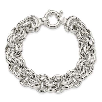 8 Zoll Sterlingsilber Fantasieglieder Armband