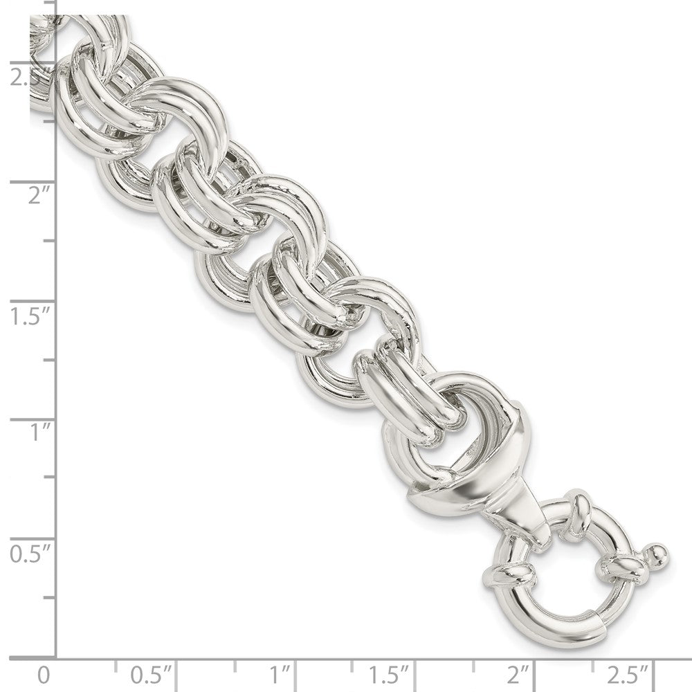 8 Zoll Sterlingsilber Fantasieglieder Armband