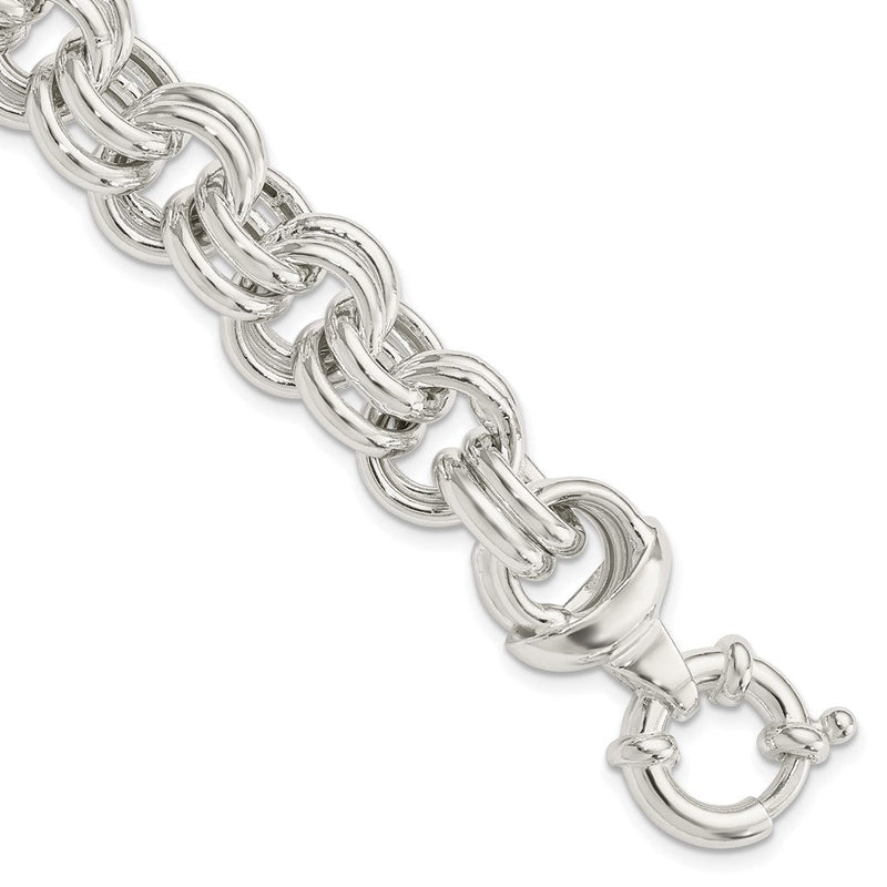 8 Zoll Sterlingsilber Fantasieglieder Armband