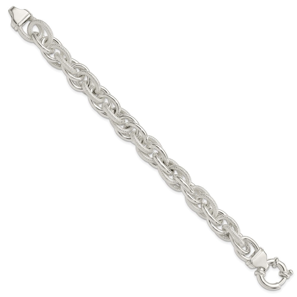 7.75 Zoll Sterlingsilber Fantasieglieder Armband