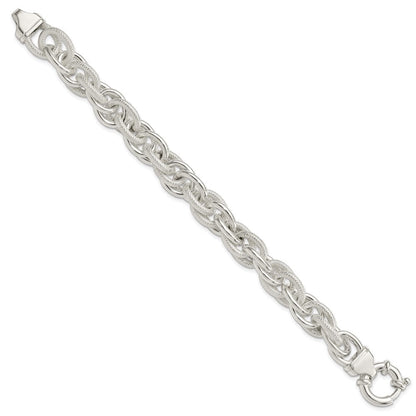 7.75 Zoll Sterlingsilber Fantasieglieder Armband