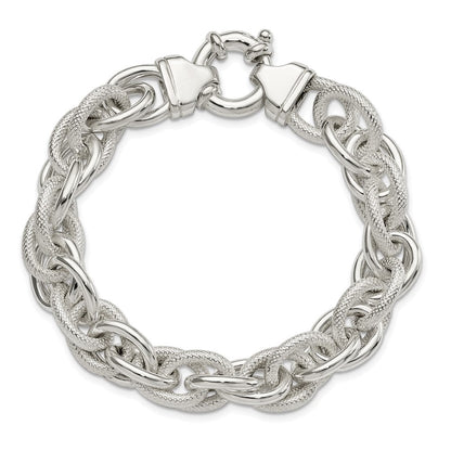 7.75 Zoll Sterlingsilber Fantasieglieder Armband
