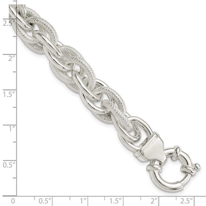 7.75 Zoll Sterlingsilber Fantasieglieder Armband