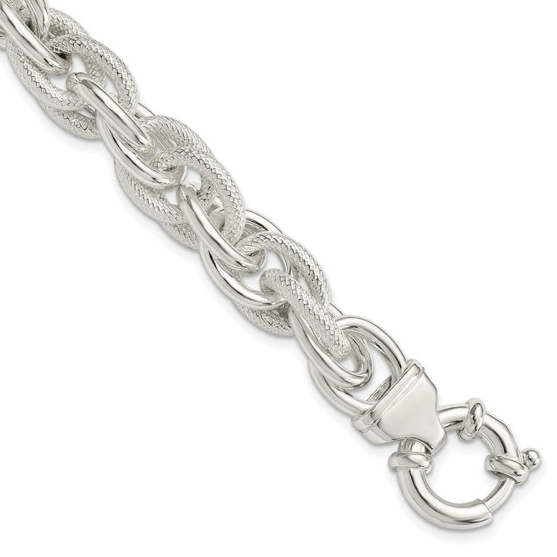 7.75 Zoll Sterlingsilber Fantasieglieder Armband