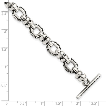 7.5 Zoll Sterlingsilber Antikisiert Fantasieglieder Armband