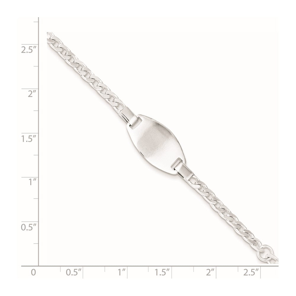 3 Zoll Sterlingsilber Childrens 5 Zoll Plus 1 Zoll Verlängerung Id Armband