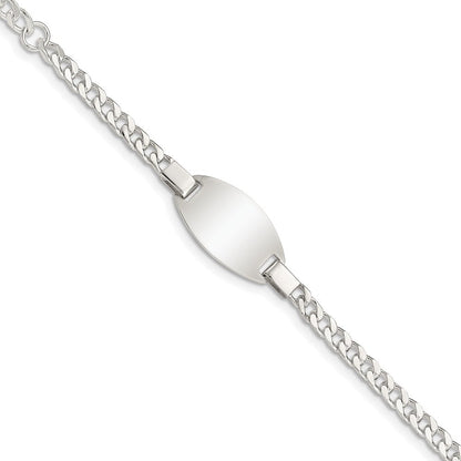 3 Zoll Sterlingsilber Childrens 5 Zoll Plus 1 Zoll Verlängerung Id Armband