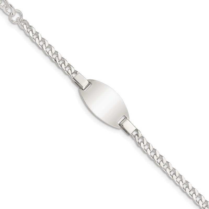 3 Zoll Sterlingsilber Childrens 5 Zoll Plus 1 Zoll Verlängerung Id Armband