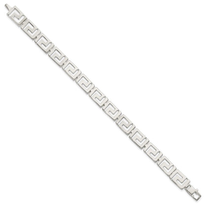 7.5 Zoll Sterlingsilber Greek Key Armband