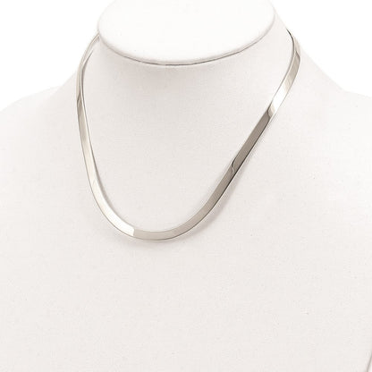 Sterlingsilber 5mm Poliert Neck Kragen