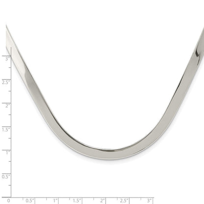 Sterlingsilber 5mm Poliert Neck Kragen