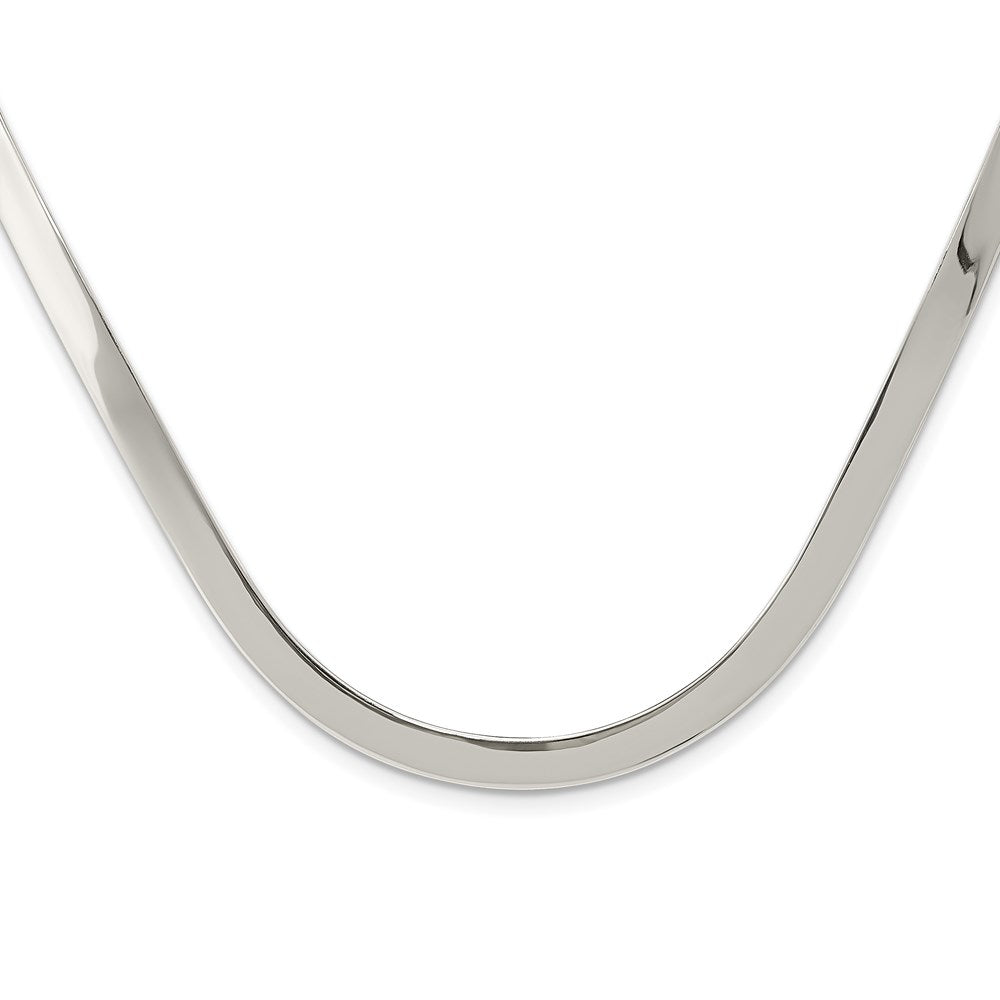 Sterlingsilber 5mm Poliert Neck Kragen