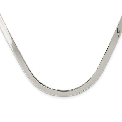 Sterlingsilber 5mm Poliert Neck Kragen