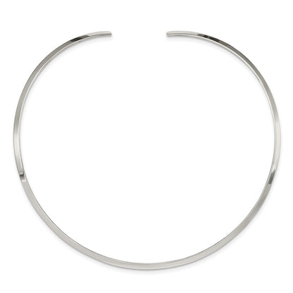 Sterlingsilber Poliert 3mm Neck Kragen