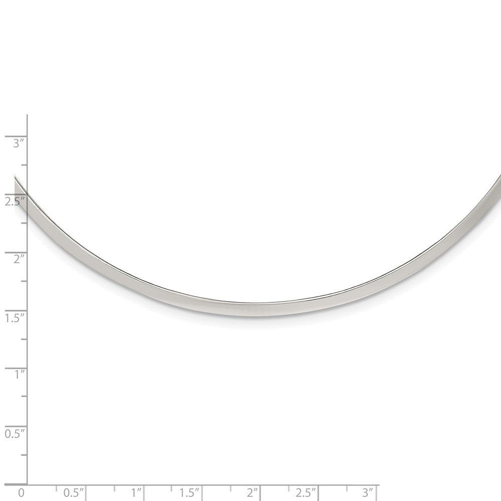 Sterlingsilber Poliert 3mm Neck Kragen