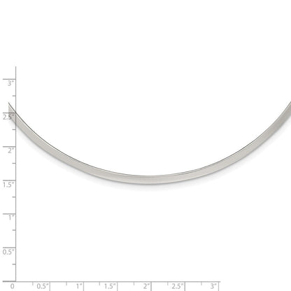 Sterlingsilber Poliert 3mm Neck Kragen